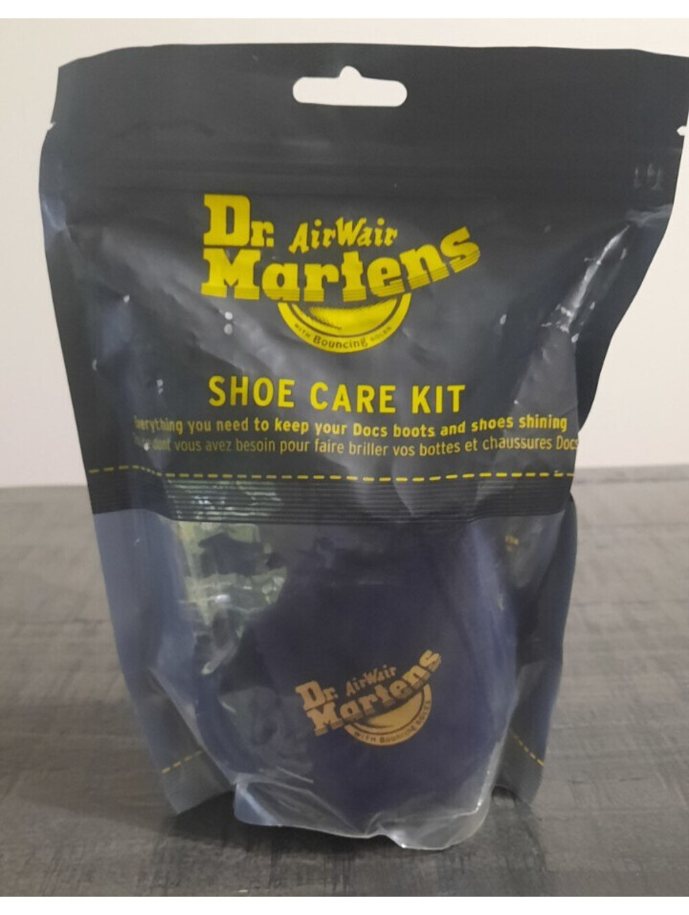 Dr. Martens Leather Shoe Care Kit Spray Balsam Dubbin Microfibre Cloth & Laces